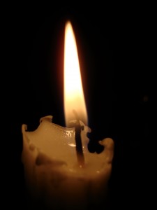 Candle burining