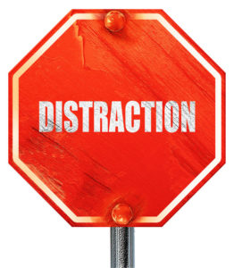 distraction, 3D rendering, a red stop sign